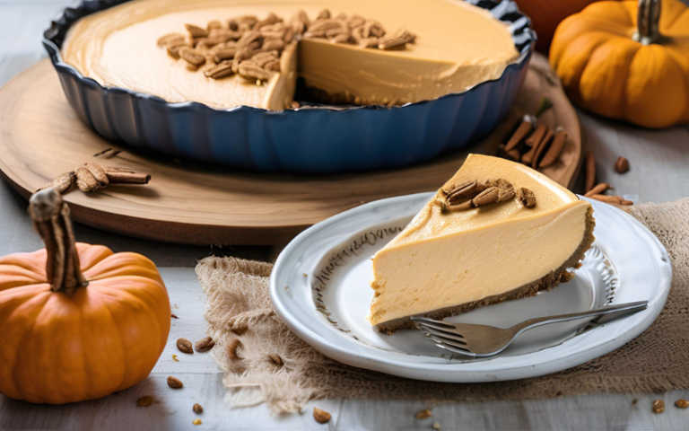 no bake keto pumpkin cheesecake