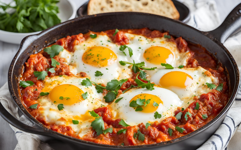 Baked Eggs in Tomato Sauce (Shakshuka)